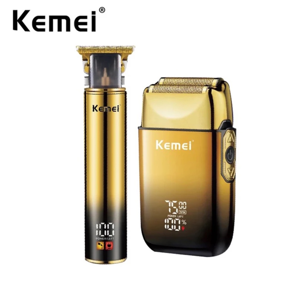 Grooming Men'S Eyebrows - Kemei ผมTrimmerมีดโกนหนวดไฟฟ้าเครื่องโกนหนวดฟอยล์Professional Beard Trimmerสําหรับผู้ชายGrooming KitตัดผมClippersเครื่องตัดผม