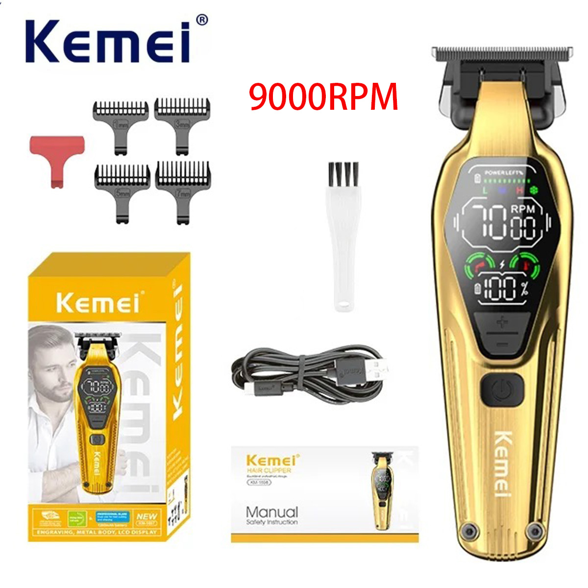 เครื่องตัดผมชาย Kemei รุ่นมืออ - Grooming Men'S Eyebrows บทวิจารณ์และราคา